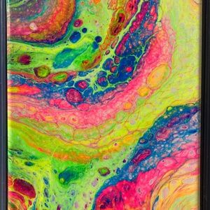 Acid Trip 8"x10" Painting by Color Fluent Art (Rainbow)